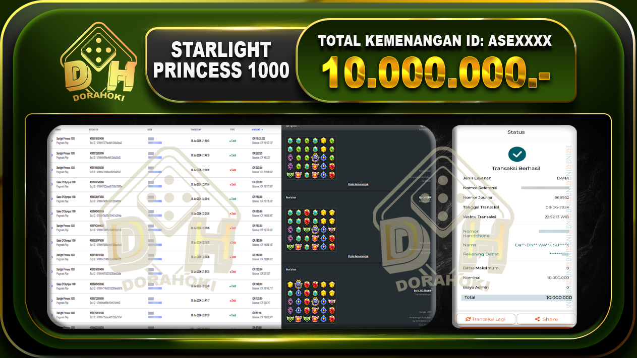 STARLIGH PRINCESS 1000 Rp.10.000.000