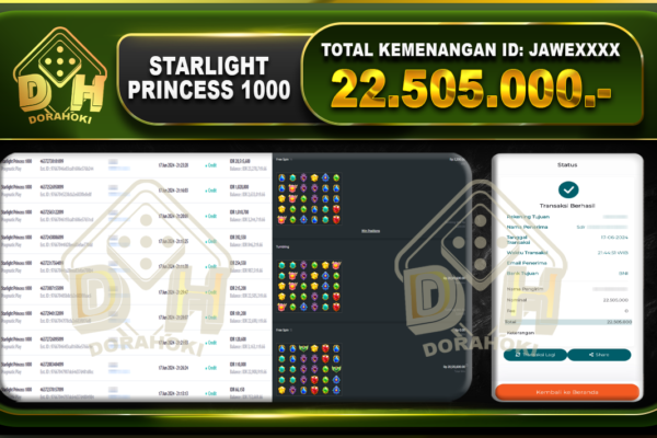 STARLIGHT PRINCESS 1000 Rp.22.505.000