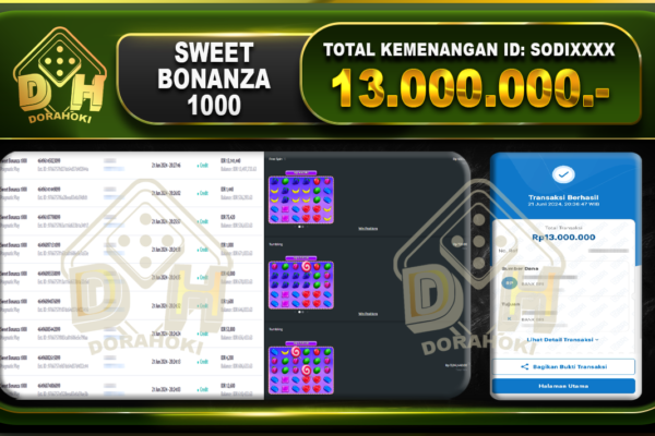 SWEET BONANZA 1000 Rp.13.000.000