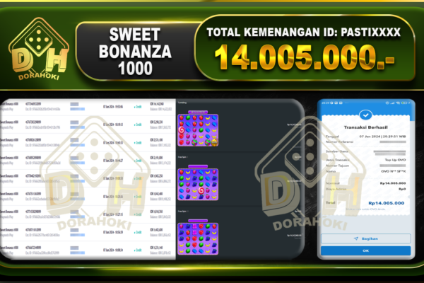 SWEET BONANZA 1000 Rp.14.005.000