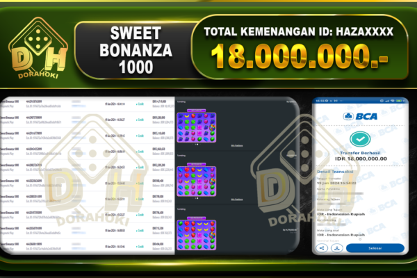 SWEET BONANZA 1000 Rp.18.000.000