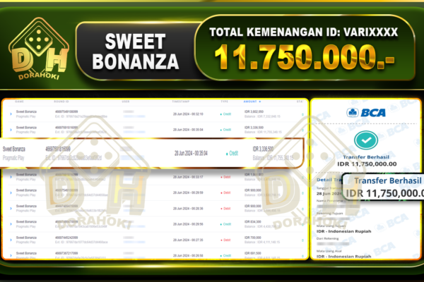 SWEET BONANZA Rp.11.750.000