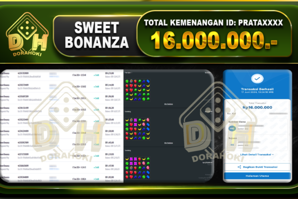 SWEET BONANZA Rp.16.000.000