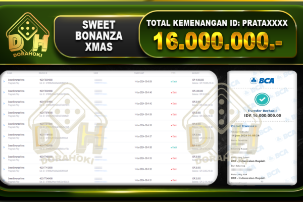 SWEET BONANZA XMAS Rp.16.000.000