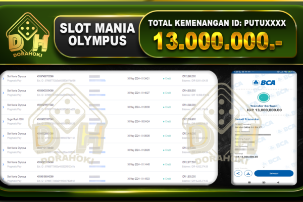 Slot Mania Olympus 13.000.000