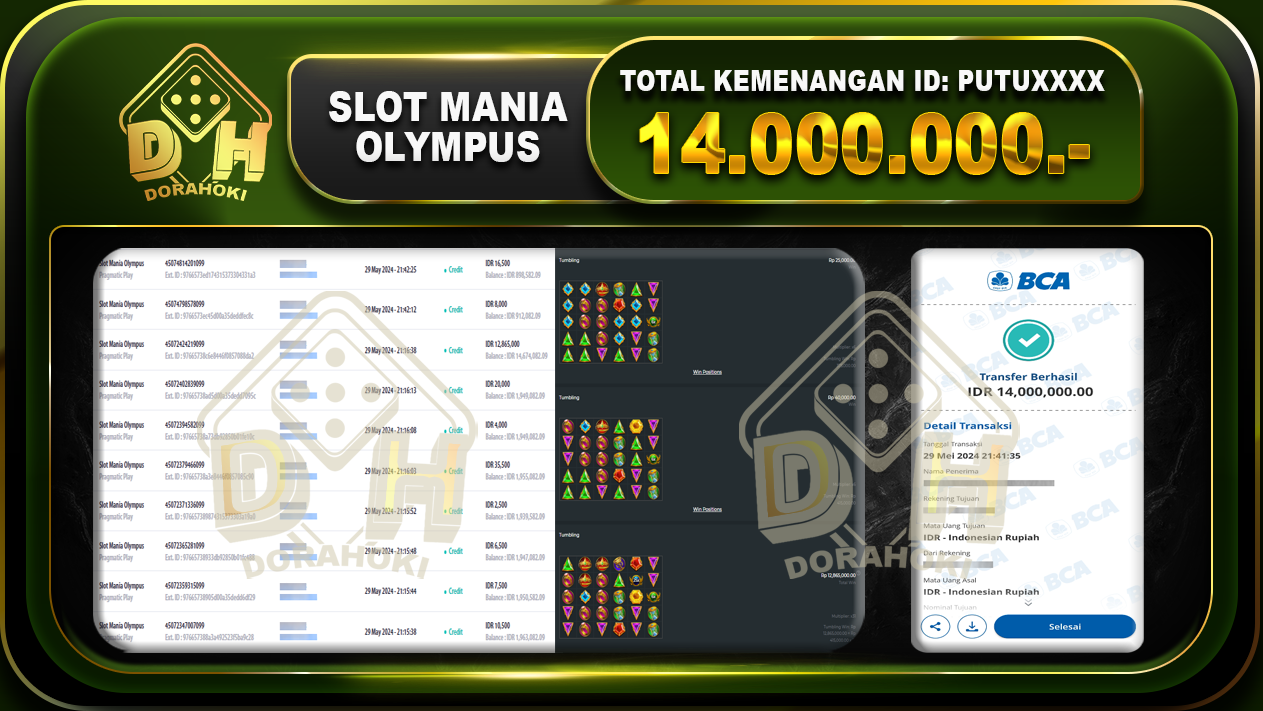 Slot Mania Olympus 14.000.000