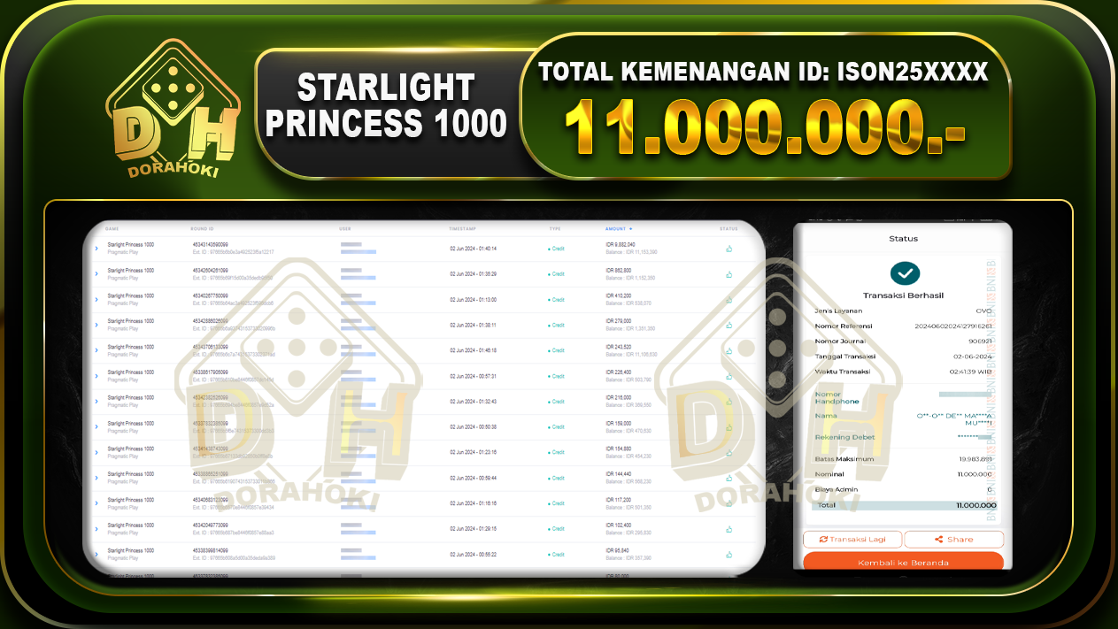 Starlight Princess 1000 11.000.000