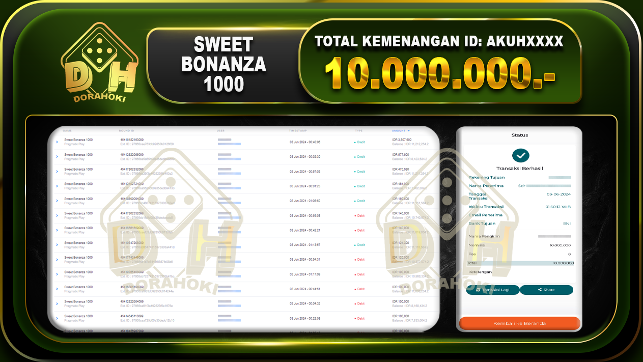 Sweet Bonanza 1000 10.000.000