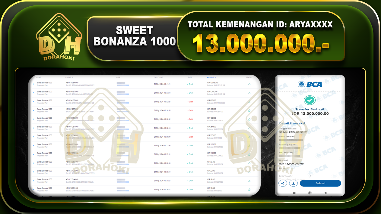 Sweet Bonanza 1000 13.000.000