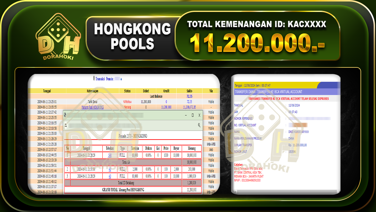 TOGEL HONGKONG Rp.11.200.000