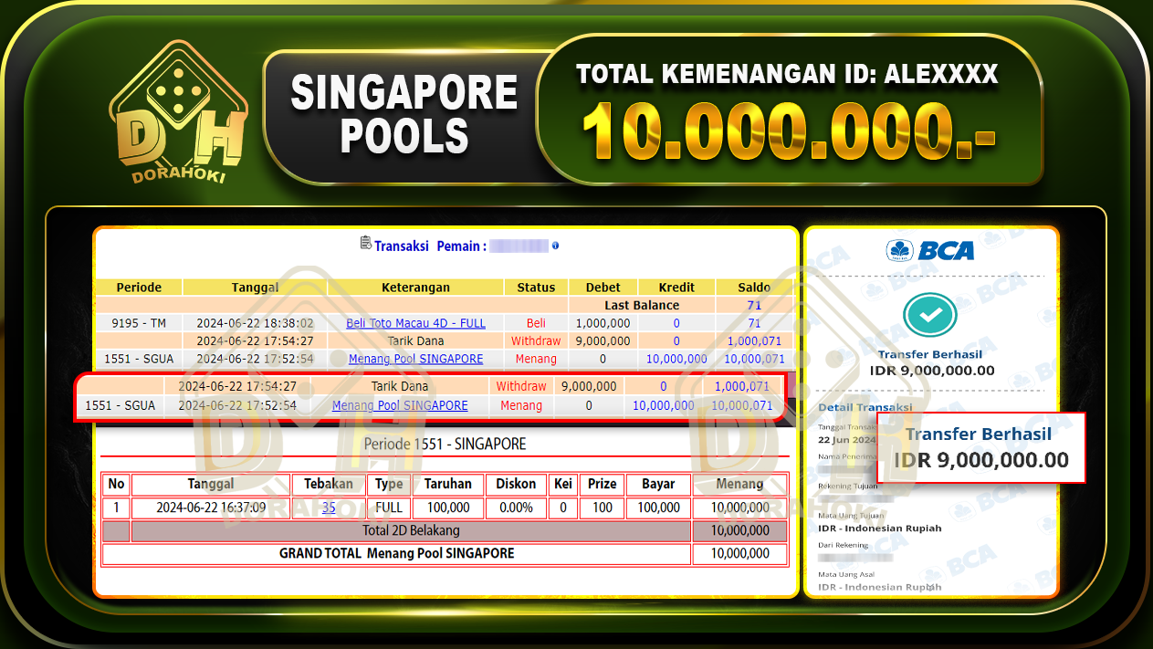 TOGEL SINGAPORE Rp.10.000.000