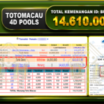 TOGEL TOTOMACAU 4D Rp.14.610.000