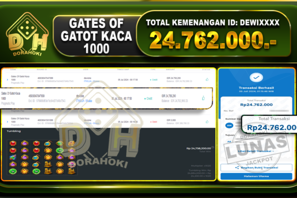 GATES OF GATOT KACA 1000 Rp.24.762.000