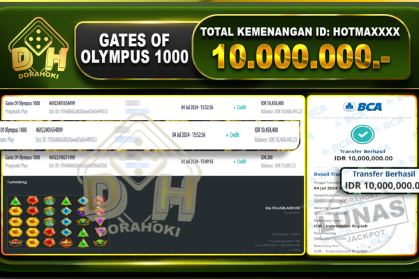 GATES OF OLYMPUS 1000 Rp.10.000.000