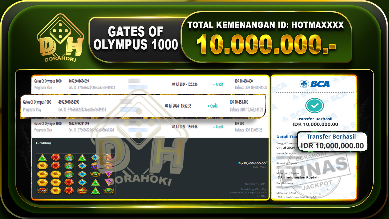 GATES OF OLYMPUS 1000 Rp.10.000.000