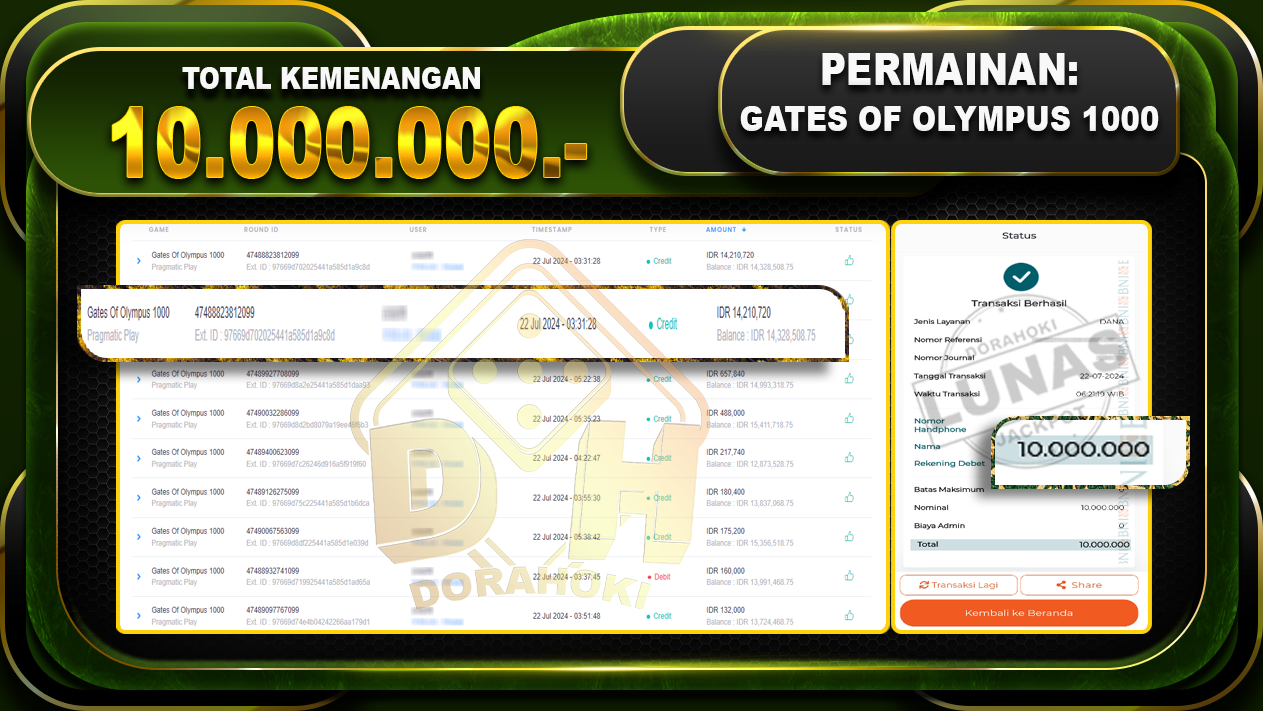 GATES OF OLYMPUS 1000 Rp.10.000.000