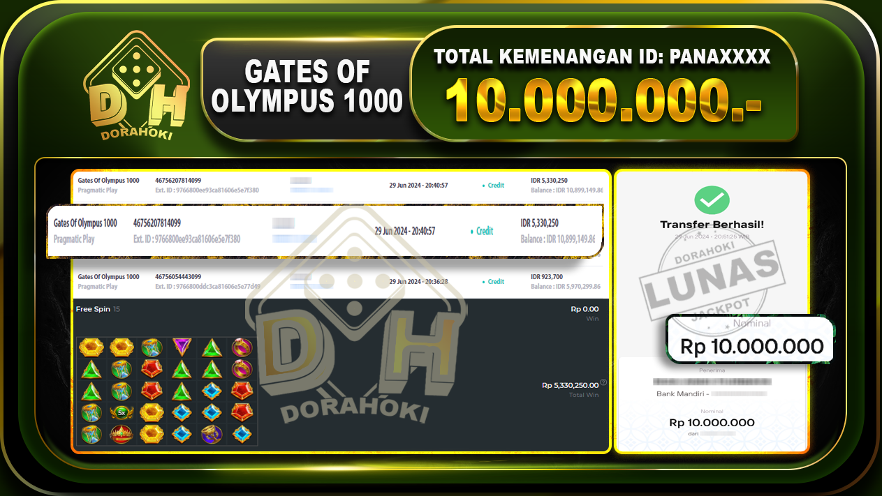 GATES OF OLYMPUS 1000 Rp.10.000.000