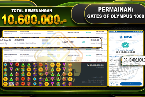 GATES OF OLYMPUS 1000 Rp.10.600.000