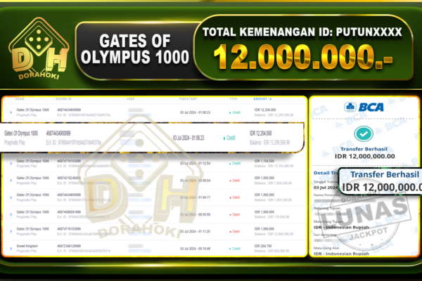 GATES OF OLYMPUS 1000 Rp.12.000.000