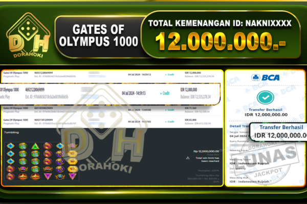 GATES OF OLYMPUS 1000 Rp.12.000.000