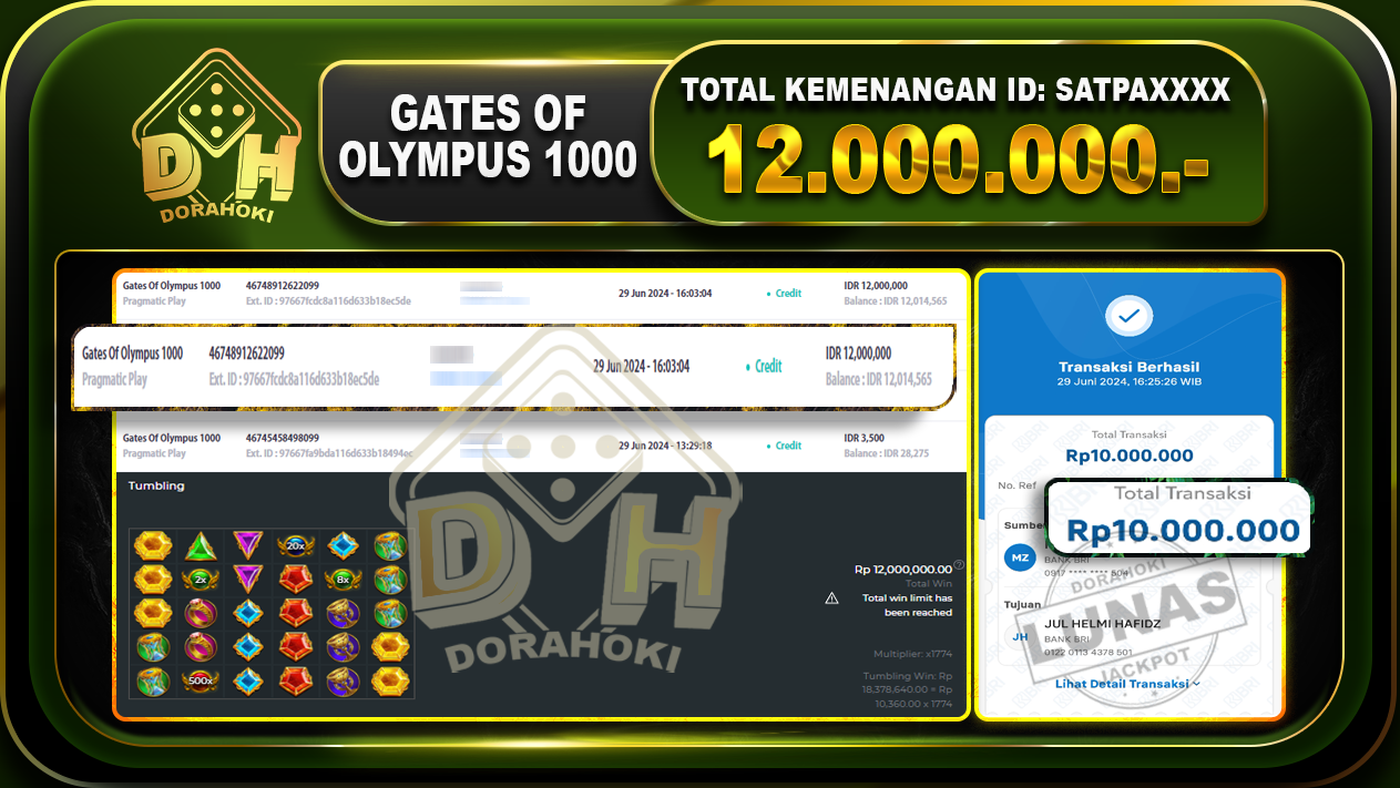 GATES OF OLYMPUS 1000 Rp.12.000.000