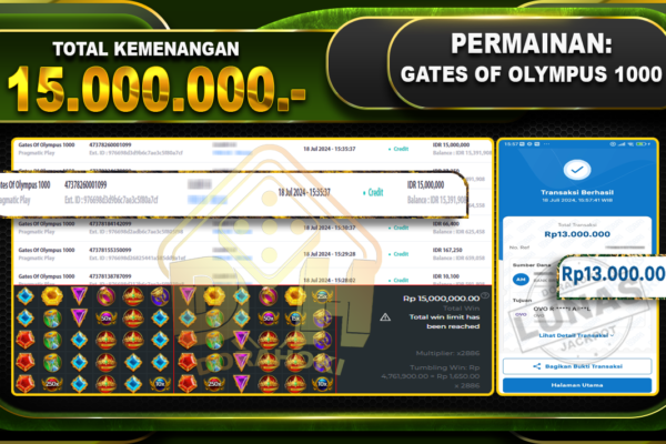 GATES OF OLYMPUS 1000 Rp.15.000.000