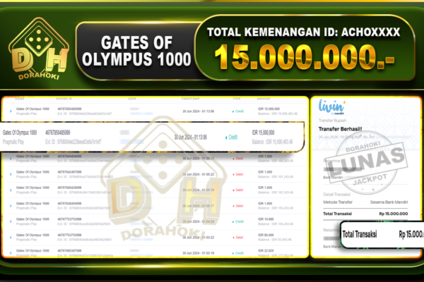 GATES OF OLYMPUS 1000 Rp.15.000.000