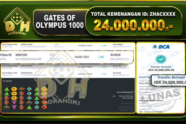 GATES OF OLYMPUS 1000 Rp.24.000.000