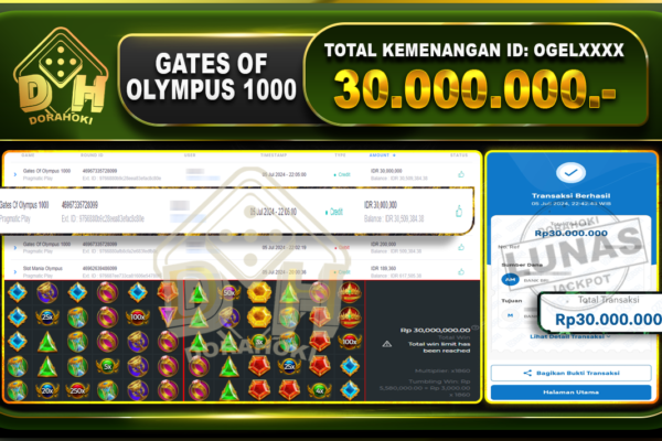 GATES OF OLYMPUS 1000 Rp.30.000.000