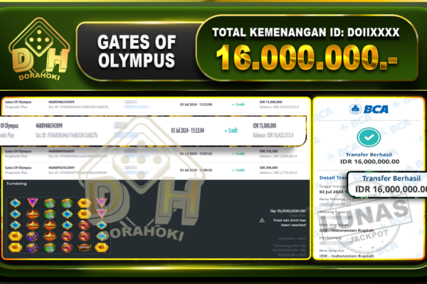 GATES OF OLYMPUS Rp.16.000.000