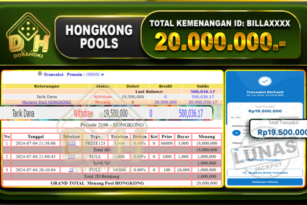 HONGKONG Rp.20.000.000