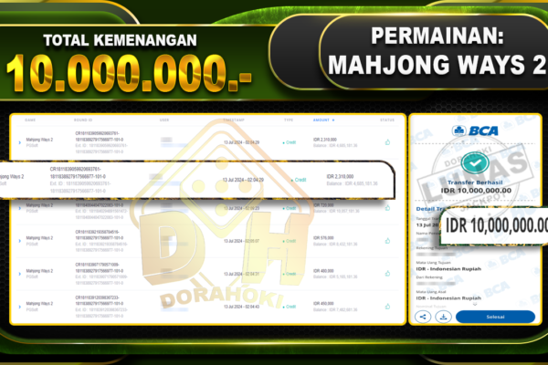 MAHJONG WAYS 2 Rp.10.000.000