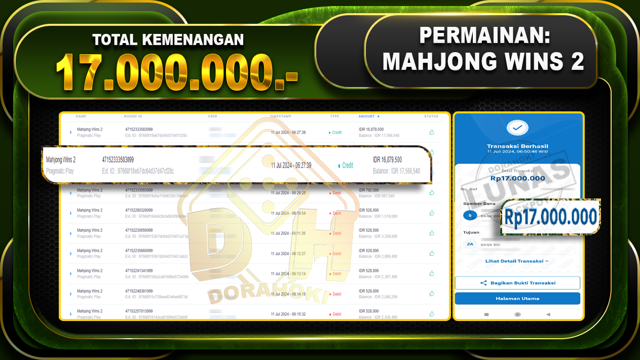 MAHJONG WINS 2 Rp.17.000.000