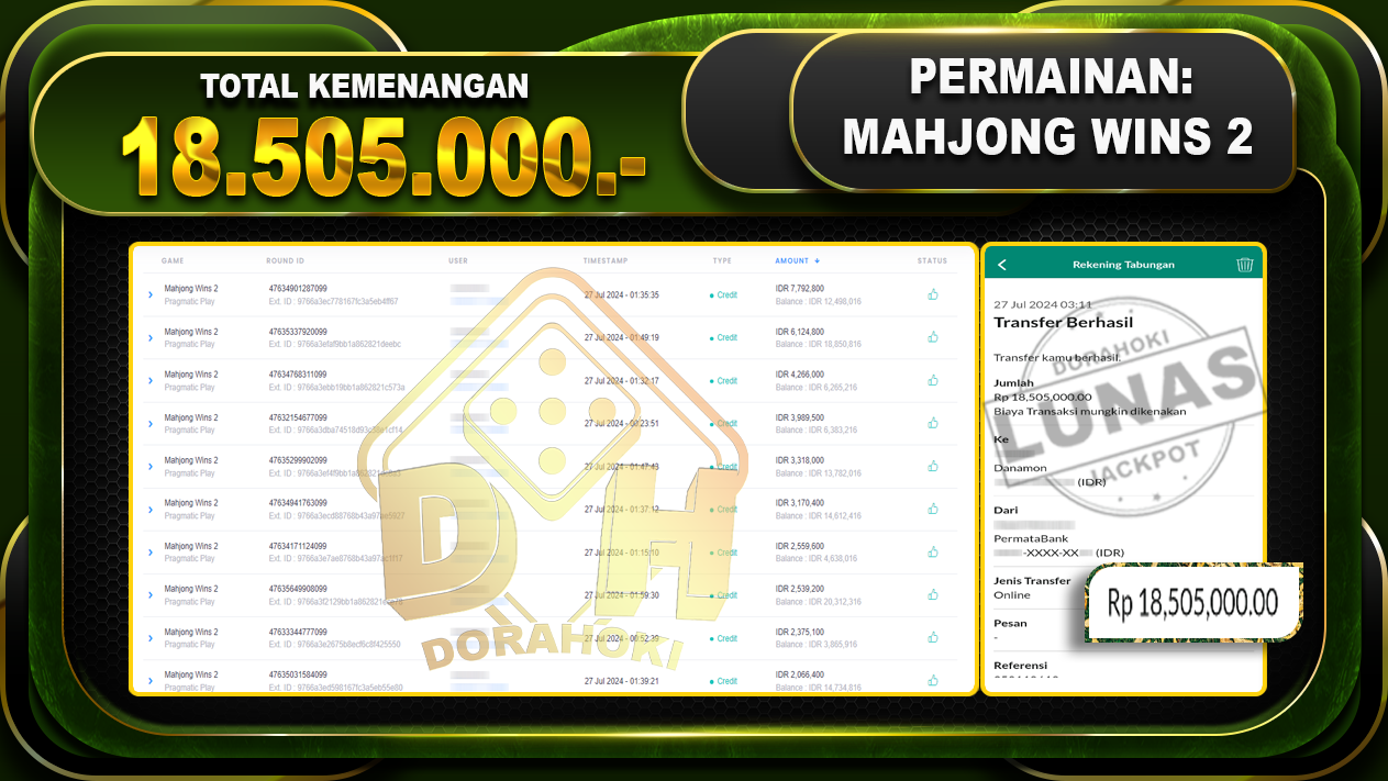 MAHJONG WINS 2 Rp.18.505.000