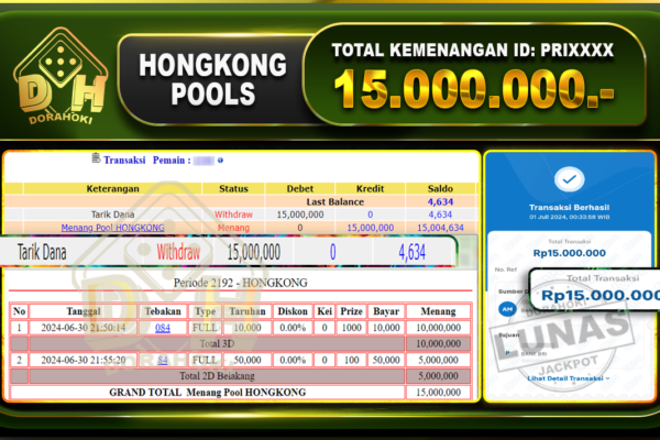 TOGEL HONGKONG Rp.15.000.000