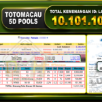 TOGEL TOTOMACAU 5D Rp.10.101.100