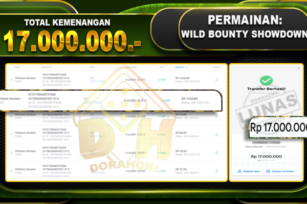 WILD BOUNTY SHOWDOWN Rp.17.000.000