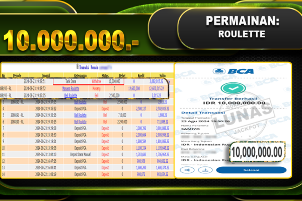 Roulette Rp 10.000.000