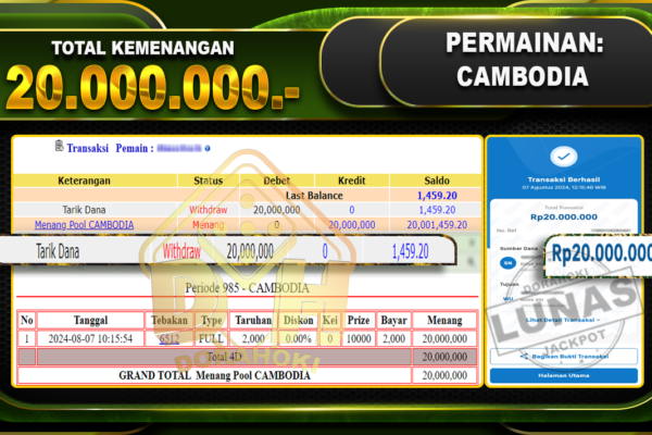 CAMBODIA Rp.20.000.000