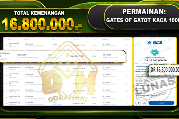 GATES OF GATOT KACA 1000 Rp.16.800.000