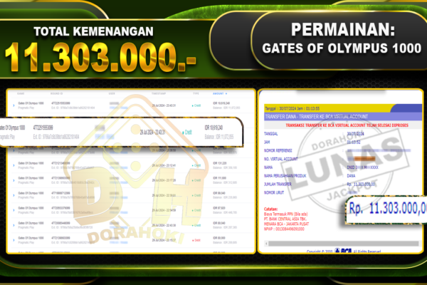 GATES OF OLYMPUS 1000 Rp.11.303.000