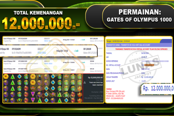 GATES OF OLYMPUS 1000 Rp.12.000.000