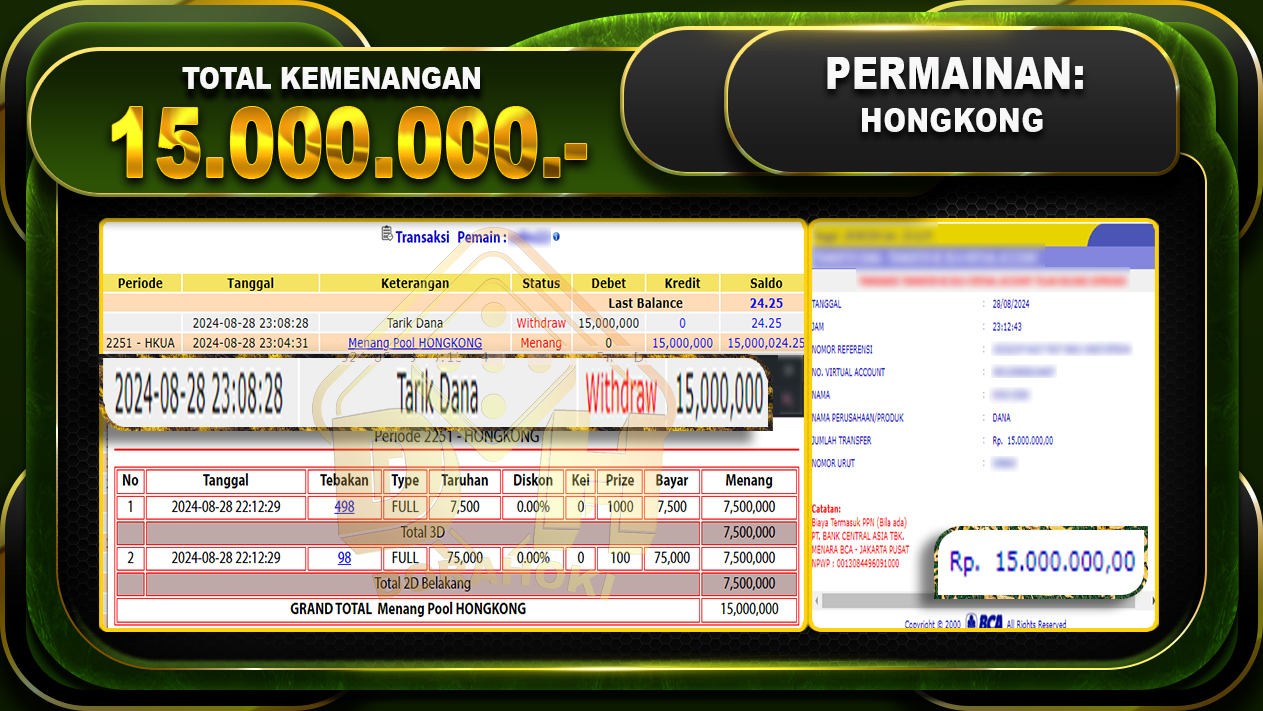 TOGEL HONGKONG Rp15.000.000