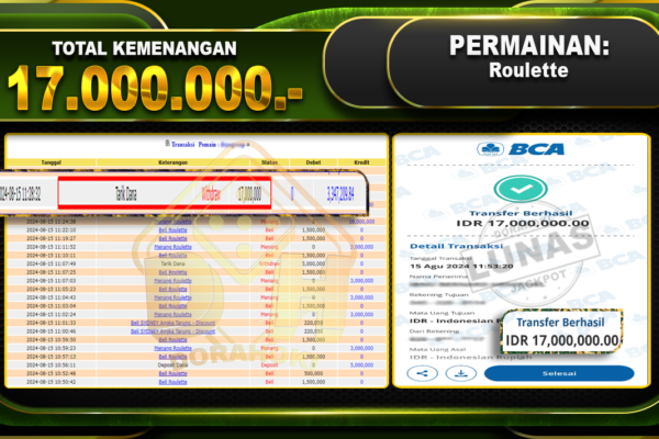 Roulette Rp 17.000.000