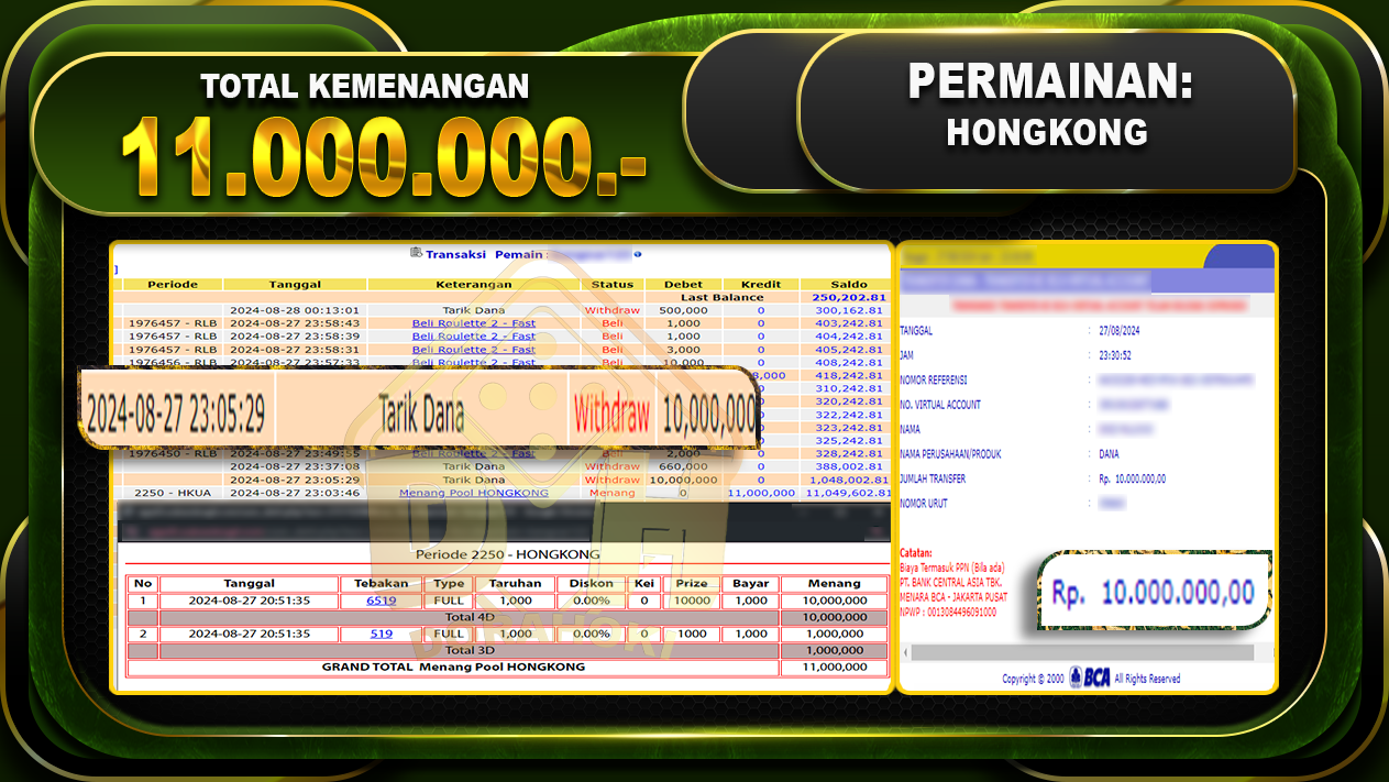 TOGEL HONGKONG Rp11.000.000