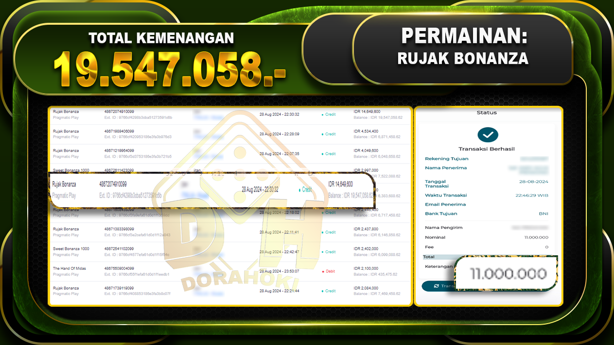 RUJAK BONANZA Rp.19.547.058