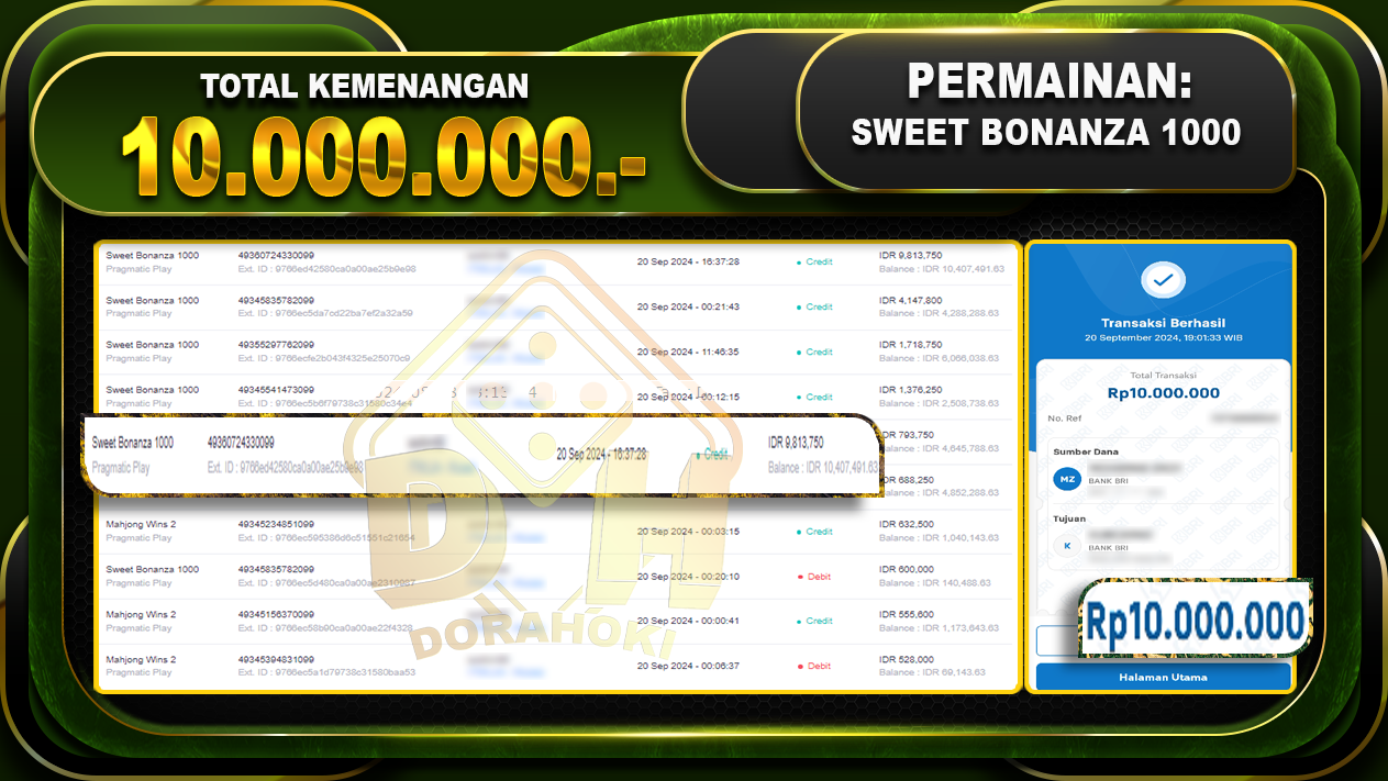 Sweet Bonanza 1000 Rp.10.000.000