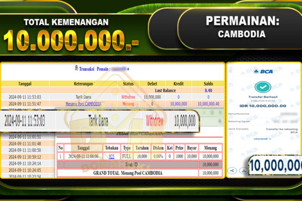 TOGEL CAMBODIA Rp 10.000.000