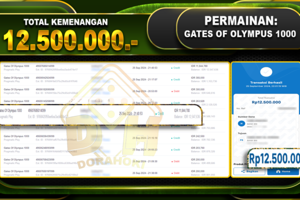 Gates Of Olympus 1000 Rp.12.500.000