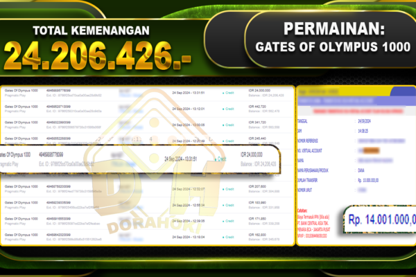 Gates Of Olympus 1000 Rp.24.206.428